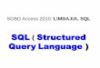 SQL Structured Query Language ) - cig.ase.ro · introducere comenzi sql ex. select all a1 from a; 6. run 7. save ( save as..) sgbd access 2010: sql 