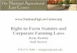 Right-to-Farm Statutes and Corporate Farming Lawsnationalaglawcenter.org/wp-content/uploads/assets/articles/rumley...Right-to-Farm Statutes and Corporate Farming Laws Rusty Rumley