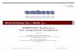 EMBOSS Software for sequence analysis · EMBOSS Software for sequence analysis ... The GCG exercises of this lab book were inspired by the original educational tutorials developed
