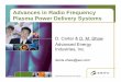 Advances in Radio Frequency Plasma Power Delivery … in Radio Freqqyuency Plasma Power Delivery Systems D. Carter & D. M. Shaw Advanced Energy Industries, Inc. denis.shaw@aei.com
