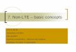 7. Non-LTE – basic concepts · 10/13/2003 7. Non-LTE – basic concepts LTE vs NLTE. occupation numbers. rate equation. transition probabilities: collisional and radiative. examples: