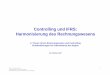 Controlling und IFRS: Harmonisierung des … · Prof. Dr. Dominik Kramer 1 Fachhochschule Trier / FB Wirtschaft Fachgebiet Internes Rechnungswesen und Controlling Controlling und