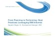 From Planning to Performing: Best Practices Leveraging IBM ... BestPractices.pdf · From Planning to Performing: Best Practices Leveraging IBM Informix Gayathri Magie, Sr. Development