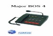 Major BOS 4 - funktronic.de · - 4 - Bedien- und Anzeige-Elemente Tastatur Die Tastatur umfaßt für jeden der vier Sprechkreise folgende Funktionen: Major BOS 4 Der Major BOS 4 ist