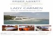 Proudly Presents LADY CARMEN - Geoff Lovett International · LADY CARMEN 2002, 62’ OFFSHORE MOTOR ... 1E | Sheltered waters to carry a maximum of 12 persons 2C ... Dual Caterpillar