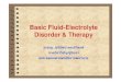 fluid electrolyte therapy 2[1]. FluidBasic Fluid--Electrolyte Electrolyte Disorder Therapy ศ.พญ. สณ รตน คงเสร พงศ ภาคว ชาว สญญ ว