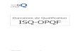 Domaines de Qualification ISQ-OPQF OPQF.pdf · ISQ-OPQF 1er décembre 2011 6 4 Management des Hommes Développement Personnel Ensemble des formations visant à développer et entretenir