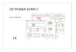 DC POWER SUPPLY - Jameco Electronics Manual.pdf · The DC power supply series are a bench top single output variable DC power supply. ... Adjust output voltage of the DC power supply