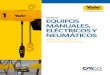Catálogo EQUIPOS MANUALES, ELÉCTRICOS Y …cmco-latam.com/files/manuales/CatlogoYALEMX.pdf · palanca manual. • Rueda manual de acero como estándar • Freno de disco automático