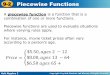Piecewise Functions - Belton Independent School … Algebra 2 9-2 Piecewise Functions A piecewise function is a function that is a combination of one or more functions. Piecewise functions