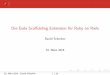 Die Esda Scaffolding Extension für Ruby on Rails - Linux … · Die Esda Sca olding Extension fur Ruby on Rails Daniel Schreiber 22. M arz 2015 22. M arz 2015 Daniel Schreiber 1