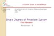 Single Degree of Freedom System - UPJocw.upj.ac.id/files/Slide-TSP302-DinamikaStr-PengRekGempa-TSP-302... · Single Degree of Freedom System Free Vibration ... y Mahasiswa dapat menjelaskan