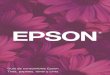 Guía de consumibles Epson Tinta, papeles, tóner y cinta · Tintas Epson QuickDry™ Las tintas Epson QuickDry de gran poder de penetración se adhieren a las fibras de papel con