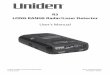 R3 LONG RANGE Radar/Laser Detector - uniden.info − USB Eagle Eye Latch ... 42. Hwy. Displays to indicate end of a scan cycle. ... Use the following keys to navigate the menus: x