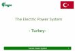 The Electric Power System - Cigre · Turkish Power System 2 ... aim in solar energy is to have 3.000 MW solar power plant integration by 2023. Turkish Power System 16 Development