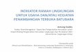 INDIKATOR RAMAH LINGKUNGAN UNTUK USAHA …elti.fesprojects.net/2012 Mining Rehab Indonesia/antung_deddy.pdfbatubara dalam menerapkan indikator ramah lingkungan 2. ... Air asam tambang