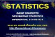 BASIC CONCEPTS DESCRIPTIVE STATISTICS INFERENTIAL STATISTICS  basic concepts descriptive statistics. inferential statistics. ... 3. งานว 