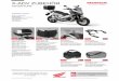 Zubehörprospekt Honda X-ADV 11052017 · X-ADV ZUBEHÖR ADVENTURE READY TO GO-PAKETE Maßgeschneiderte Zubehörpakete abgestimmt auf Ihre Anforderungen für Ihr optimales Motorraderlebnis