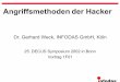 Angriffsmethodender Hacker - decus.de · 14.04.2002 Techniken der Hacker — Angriffsmethoden und Abwehrstrategien Folie 7 R Port-Scan eines Windows NT Servers C:\Programme\Tools\NetCat>nc