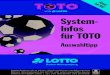 System- Infos für TOTO - lotto-bw.de · 1 System-Infos Auswahltipp Merkblatt für Systeme gemäß den Teilnahmebedingungen für den TOTO-6aus45 Auswahltipp Baden-Württemberg - Ausgabe