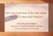 Rules and Constraints of the Code-mixing patterns in and Constraints of the Code-mixing Patterns in