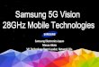 © 2016 Samsung Electronics - NTTドコモ ホーム data rate support envisioned by mmWave propagation analysis Universities & research centers NYU, USC, KAIST Research projects 5G