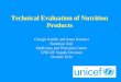 Technical Evaluation of Nutrition Products Giorgia … Evaluation of Nutrition Products Giorgia Paiella Giorgia Paiella and Anna Kistauri Nutrition Unit ... Best before date