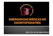 PROF. DR. DAVID RIBAS PÉREZ · Dolor abdominal Náuseas Confusión ... Activar el Sistema de Emergencias: ... Con 2 dedos deprimir el externón 1/3 del diámetro antero‐posterior