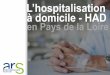 L’hospitalisation à domicile - HAD en Pays de la Loire · Base complète MCO - Année 2014 . 0,82 équipes mobiles de SP pour 100.000 habitants en Pays de la Loire ... 0,84 1,12