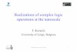 Realizations of complex logic operations at the … of complex logic operations at the nanoscale F. Remacle University of Liège, Belgium 2nd ... •multivalued logic scheme •CMOS