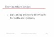 ch15.ppt User Interfaces - Donald Bren School of ...taylor/ics52_fq01/UISlides.pdf · Chapter 15 Slide 5 Graphical user interfaces ... on-line manuals, ... Natural language interfaces