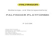 PALFINGER PLATFORMS - spielhoff.de · Bedienungs- und Wartungsanleitung PALFINGER PLATFORMS P 210 BK Palfinger Platforms GmbH Postfach 93 19 – 47750 Krefeld Düsseldorfer Str. 100