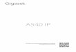 Gigaset A540IP - poda.cz · 1 Gigaset A540 IP– váš kvalitní společník Gigaset A540IP / IM-Ost cs / A31008-M2607-R601-1-TE19 / introduction.fm / 21.06.2016 Verze 4, 16.09.2005