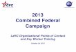 2013 Combined Federal Campaign - NASA .2013 ! Combined Federal Campaign!! ... • Campaign will begin