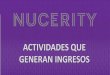 ACTIVIDADES QUE GENERAN INGRESOS - nucerity.comnucerity.com/wp-content/uploads/docs/University/documents/Income... · • Videos inspiracionales • Post Motivacionales. Invierte