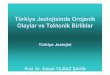 Türkiye Jeolojisinde Orojenik Olaylar ve Tektonik Birlikler · Orojenez, tektonik-yapısal, coğrafik ve jeokronolojik bir tanımlama olup, farklı türde yapısal ve tektonik unsurlar