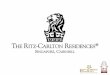 THE PROPERTY (RITZ- - Ritz-Carlton .The Ritz-Carlton Residences sets a new standard in luxury living