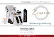 brainLight -4D-Shiatsu-Massagesessel€¦ · verstellbare Luftkissen für Oberarm-/ Schultermassage Rückenlehne mit integrierten Massage- rollen und 4D-Sensor linkes Seitenteil &