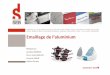 Emaillage de l’aluminium - matiere-email.com€¦ · Traitement de surface aluminium avant émaillage: étapes clés Objectif de la préparation de surface: rendre la surface apte