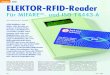 PRAXIS RFID ELEKTOR-RFID-Reader - .28 elektor - 9/2006 ELEKTOR-RFID-Reader PRAXIS RFID Von Gerhard