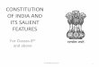 CONSTITUTION OF INDIA AND ITS SALIENT FEATURES10x10learning.com/wp-content/uploads/2016/05/Constitution-of-India... · OF INDIA AND ITS SALIENT FEATURES For Classes 8th ... single