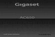 Gigaset AC650 - videoporteiro.com · - 3 - Gigaset AC650 / br / A31008-M251-U101-2-5719 / overview.fm / 14.7.10 Bem-vindo Parabéns pela compra do telefone sem fio Gigaset AC 650