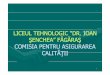 LICEUL TEHNOLOGIC “DR. IOAN ŞENCHEA” FĂGĂRAŞ … · (secretariat-contabilitate) -2- Fişe completate de diriginţii absolvenţilor ... Exemple de buna practica: ... •Nu