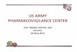 US#ARMY## PHARMACOVIGILANCE#CENTERTrinka,COL... · SOURCES REPOSITORY# DATAMART# PurchasedCare ICD9,CPT,Other % Eligibility/Enrollment% MHS Data Repository (MDR ) AHLTAEHR DEERS%