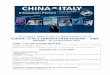 Chiamata aperta per la partecipazione al CHINA-ITALY ... · dei Parchi Scientifici e Tecnologici e degli Incubatori di Impresa. ... incontri one-to-one sull’innovazione tra Italia