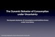 The Dynamic Behavior of Consump=on under Uncertainty · Prof George Alogoskouﬁs, Dynamic Macroeconomic Theory, 2015 The First Order Condi=ons for the Maximiza=on of the Intertemporal