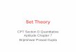 Set Theory - ICAI Knowledge Gateway · Set Theory CPT Section D Quantitative ... Number system . Set Theory . Set operations . Product of Sets . MCQ . Number system Natural numbers:-