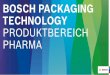 BOSCH PACKAGING TECHNOLOGY · PDF fileInhalt Die Welt von Bosch Bosch Werte Verfassung des Hauses Märkte und Fakten Bosch Packaging Technology –Produktbereich Pharma Übersicht