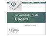 Le vocabulaire de - s3.e-monsite.coms3.e-monsite.com/2011/02/24/09/le-vocabulaire-de-lacan.pdf · Le vocabulaire de Lacan Jean-Pierre Cléro Professeur de philosophie Université