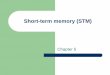 Short-term memory (STM) - Wofford .Short-term memory (STM) ... Fall 2010; N = 9 . Keppel &Underwood